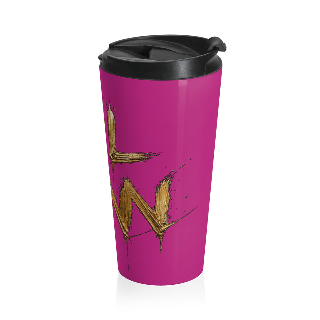 LIL SYNN Stainless Steel Travel Mug (Pink)
